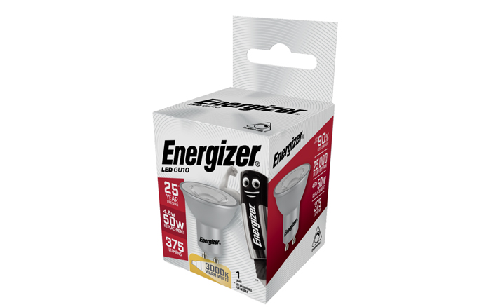 Energizer Led  Warm White, Dimmable Life 25000 Hrs - 5.7 W  GU10