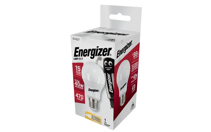 Energizer Led GLS Life Warm White 15000 Hrs  - 5.9 W  E27