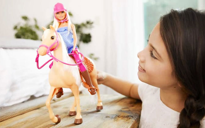Barbie Doll & Horse Playset Blonde Hair