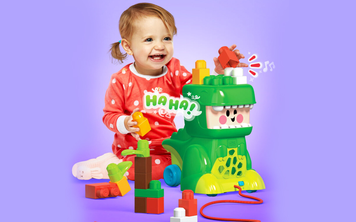 Fisher Price Mega Bloks Jammy Stackers T-Rex