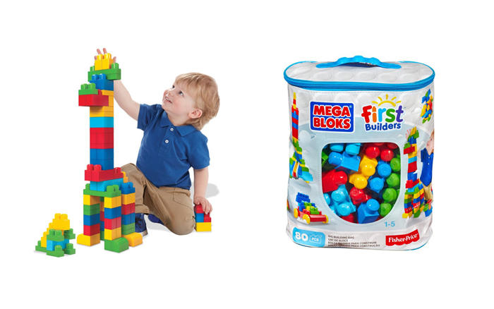 Fisher Price Mega Bloks, First Builders big building bag - 80pcs Classic