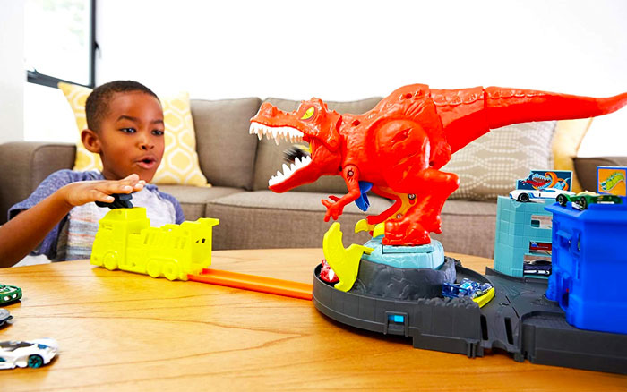 Hot Wheels T-Rex Rampage Playset